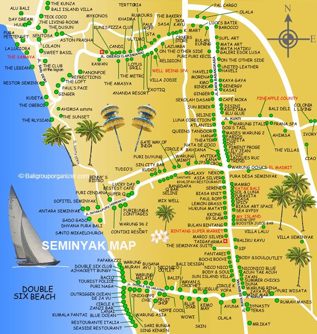 Download this Seminyak Bali Map picture