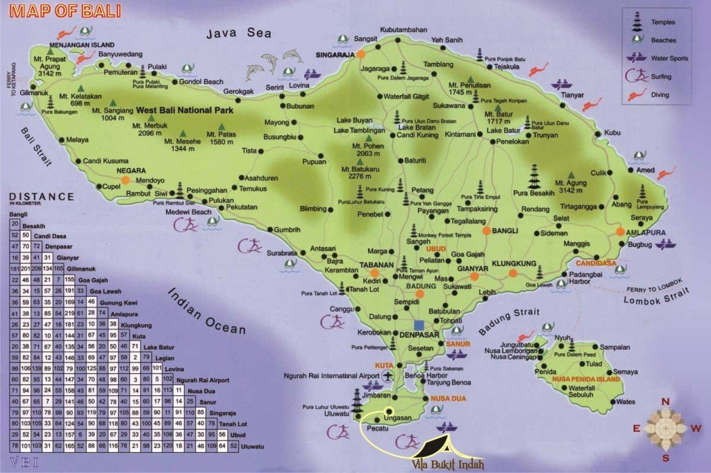 images for bali maps